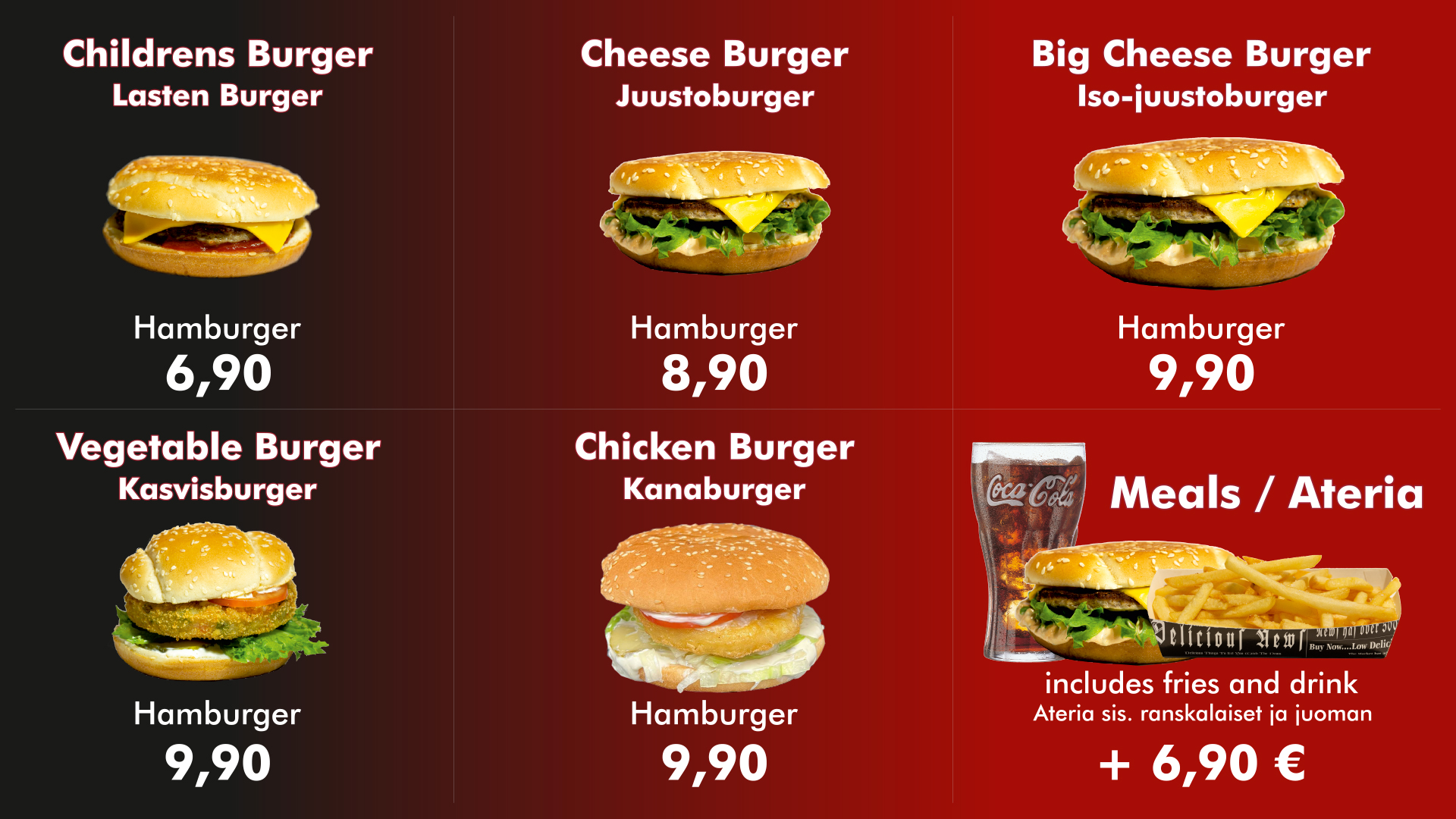 Supistettu burgerlista sesonki 24-25